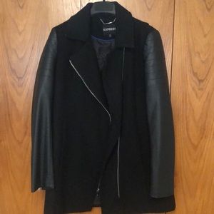 Express Jacker with Leather Sleeves